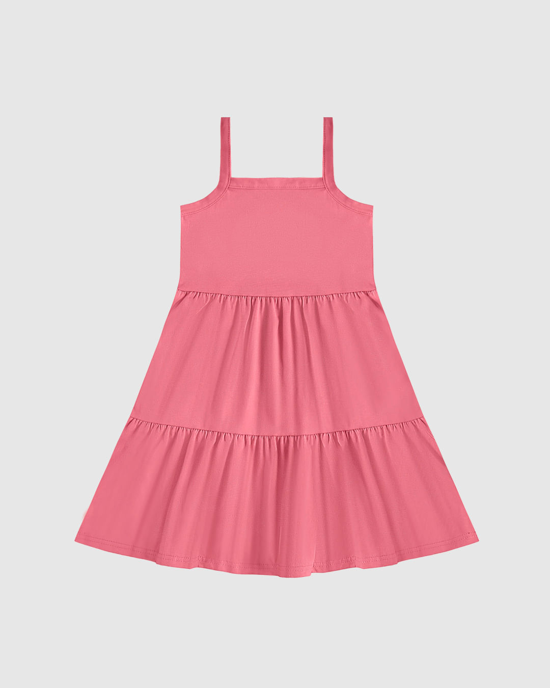 Vestido Infantil Rodado Alça Fina Em Algodão Malwee Kids - Imagem 2