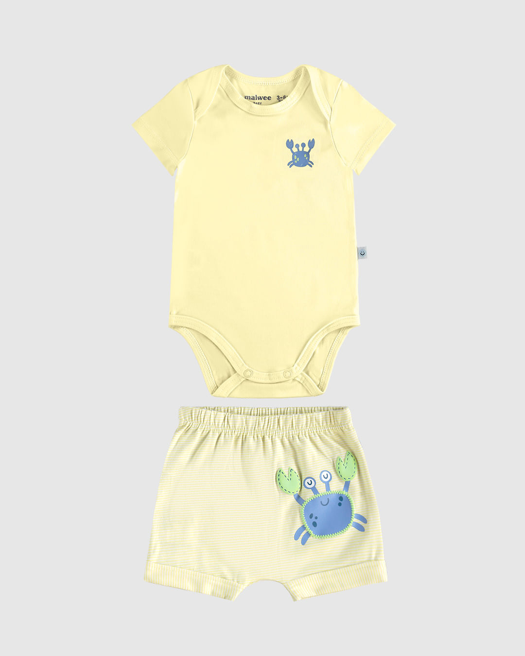 Conjunto Infantil Menino Estampa Caranguejo Em Algodão Malwee Kids