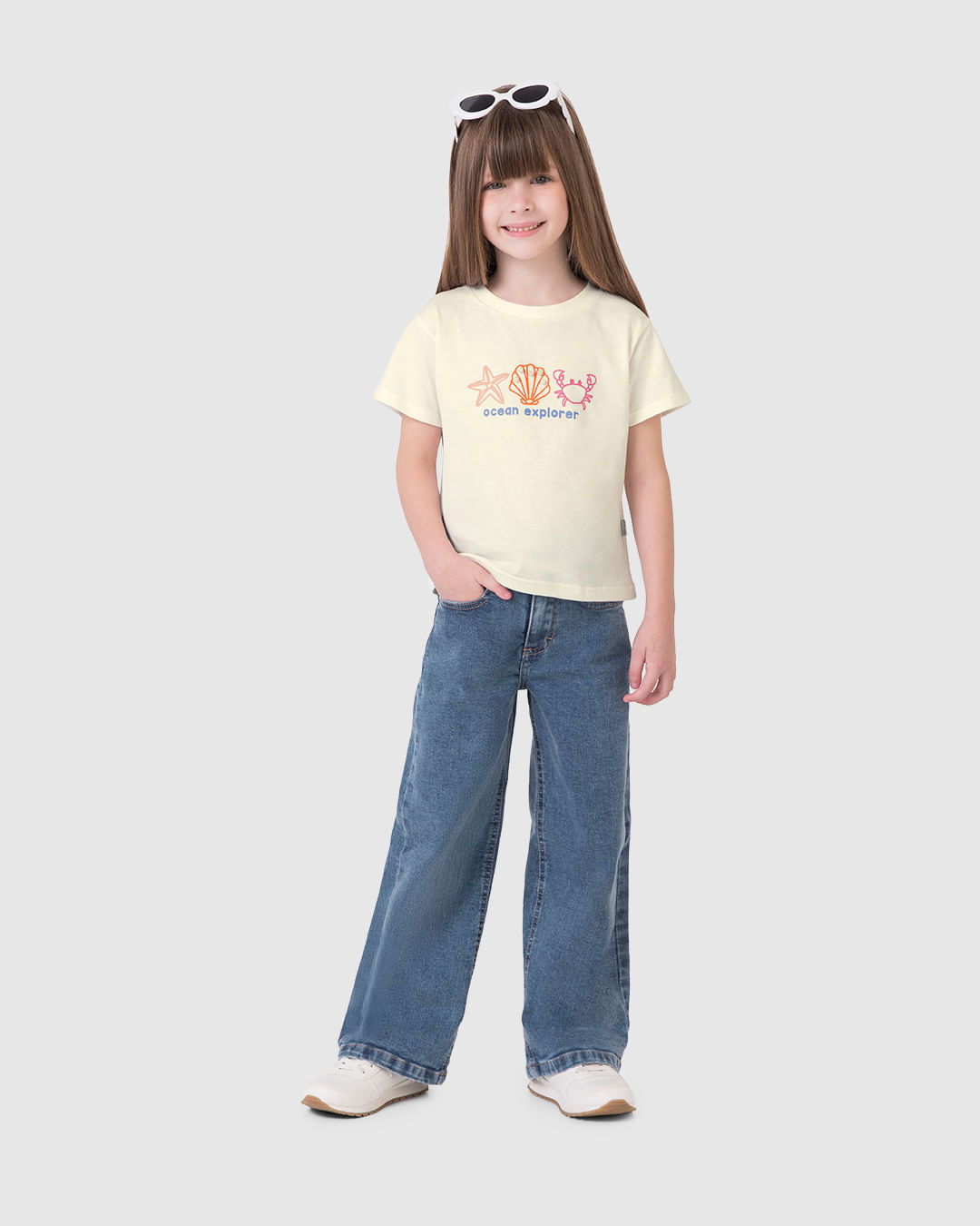 Blusa Infantil Menina Estampa Aplique De Pérolas Em Algodão Malwee Kids