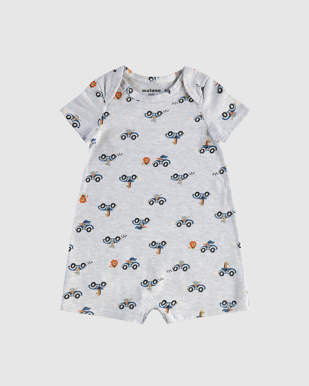 Macaquinho Infantil Menino Transpassado Em Algodão Malwee Kids - Imagem 3