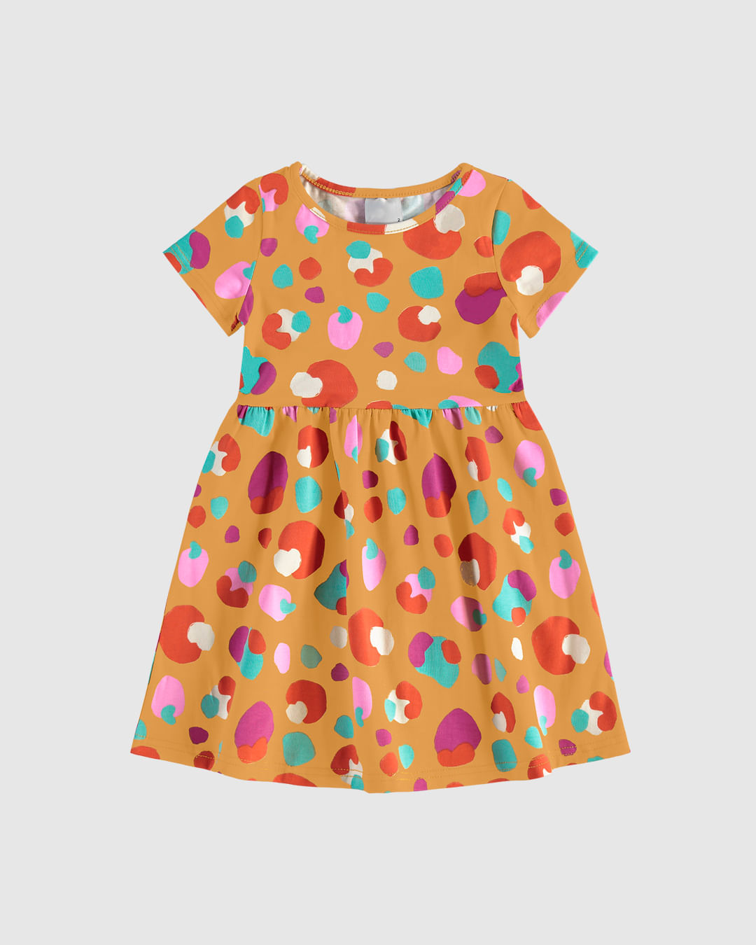 Vestido Infantil Rodado Com Estampa Em Algodão Malwee Kids - Imagem 5