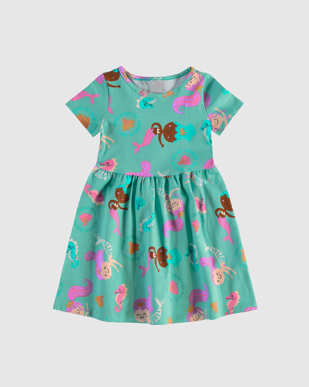 Vestido Infantil Rodado Com Estampa Em Algodão Malwee Kids - Imagem 4