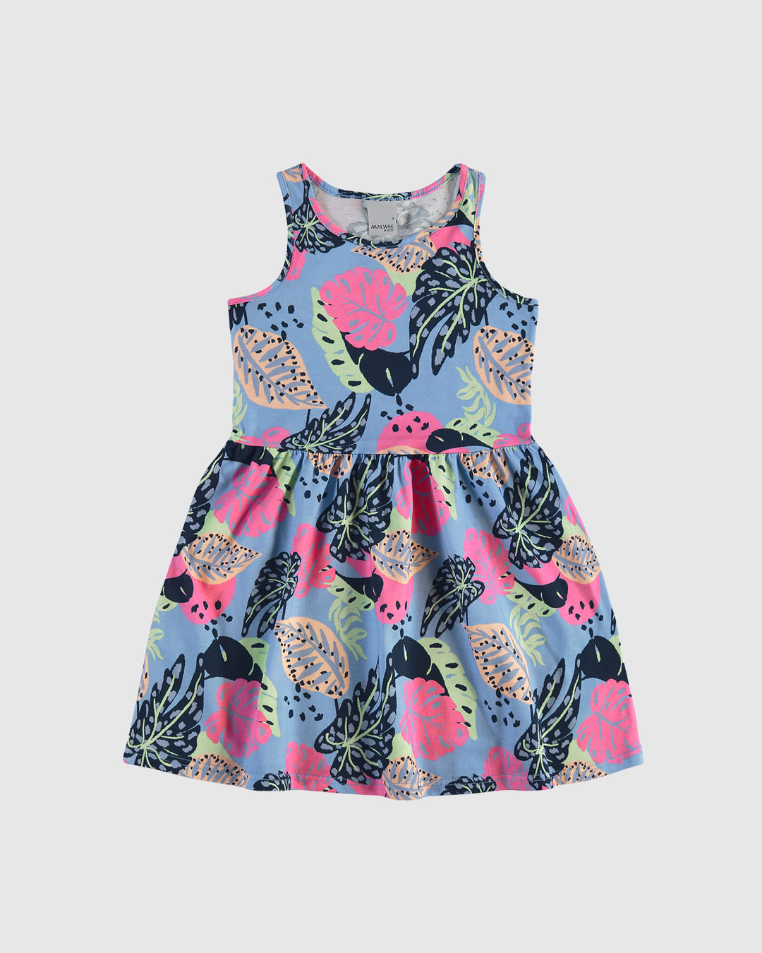 Vestido Infantil Estampado Em Algodão Malwee Kids - Imagem 4