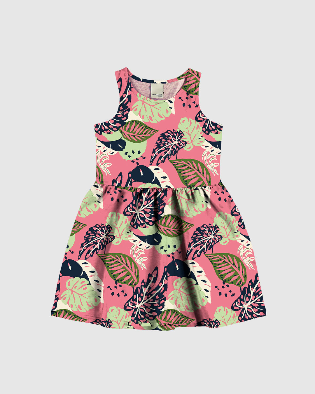 Vestido Infantil Estampado Em Algodão Malwee Kids - Imagem 5
