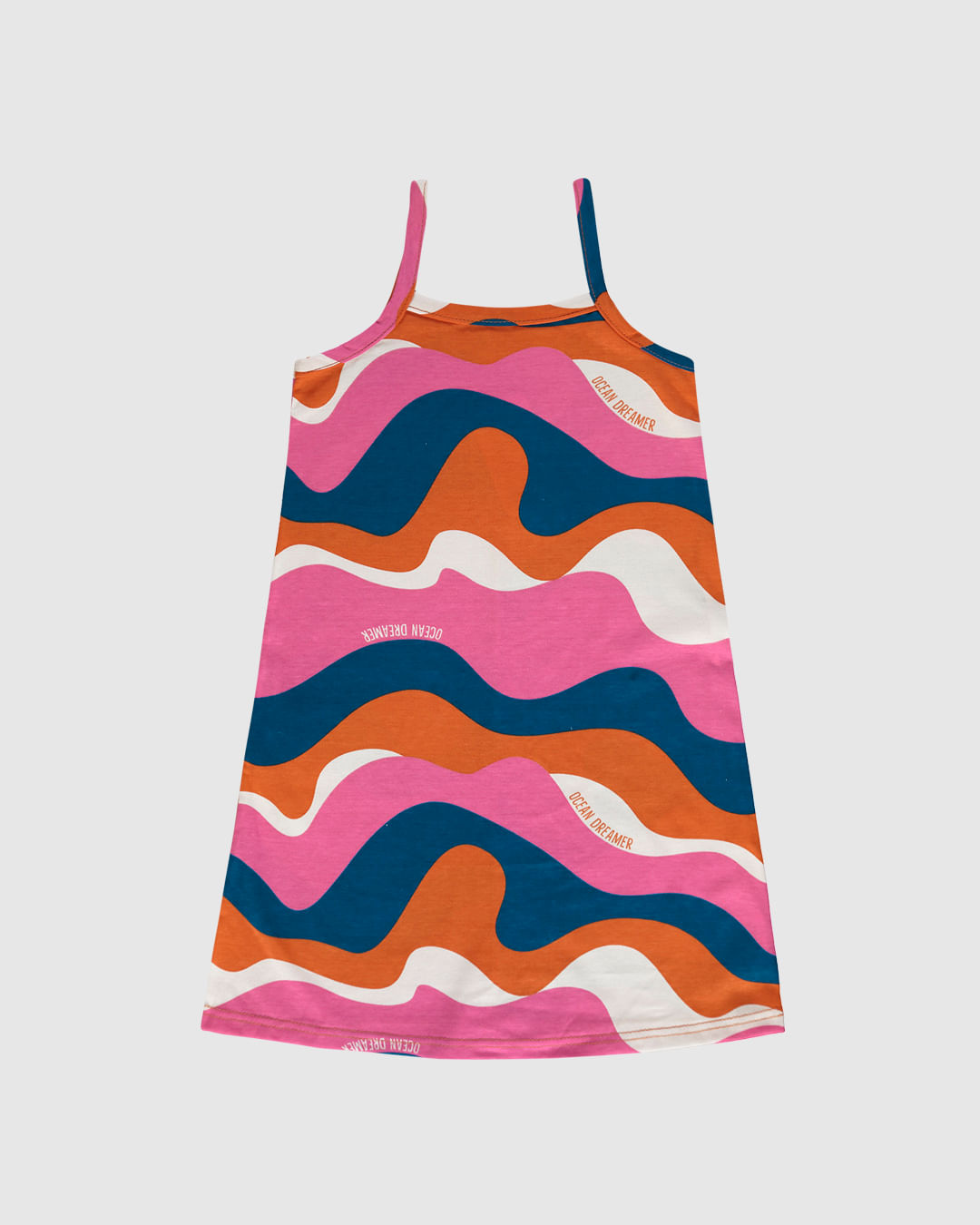 Vestido Infantil Decote Reto Estampado Em Algodão Malwee Kids