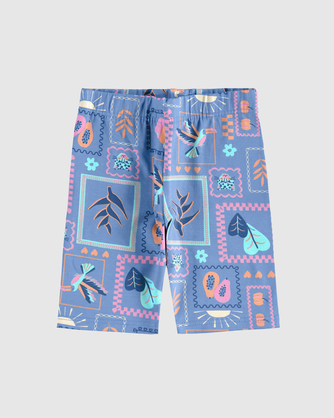 Bermuda Infantil Menina Estampada Em Algodão Malwee Kids