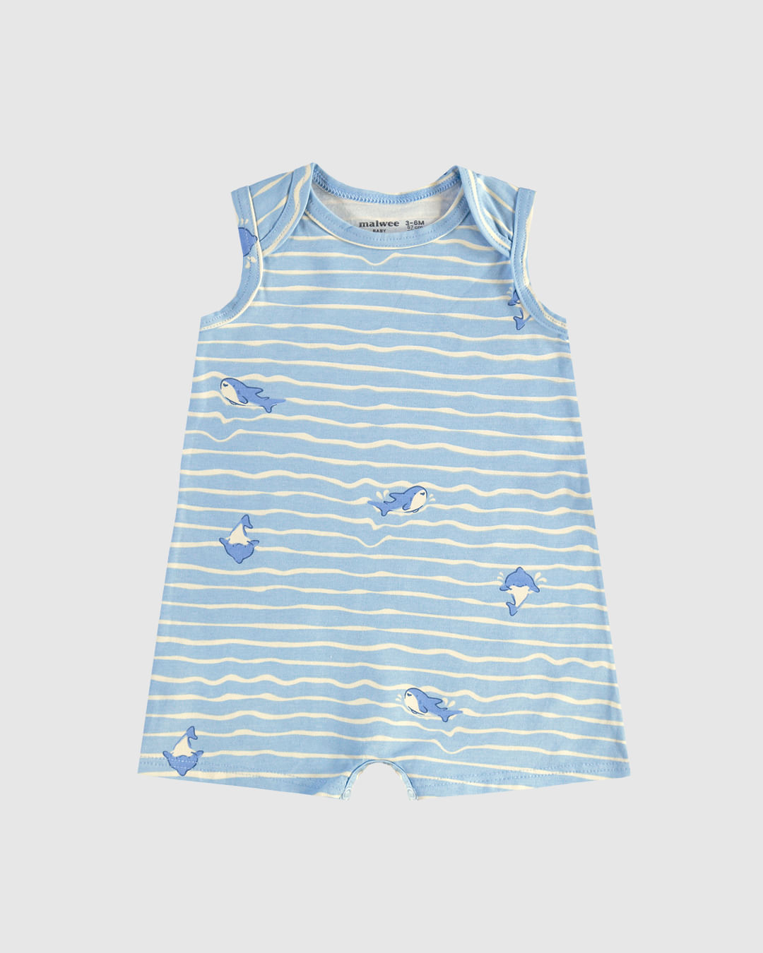 Macaquinho Infantil Menino Regata Em Algodão Malwee Kids - Imagem 2