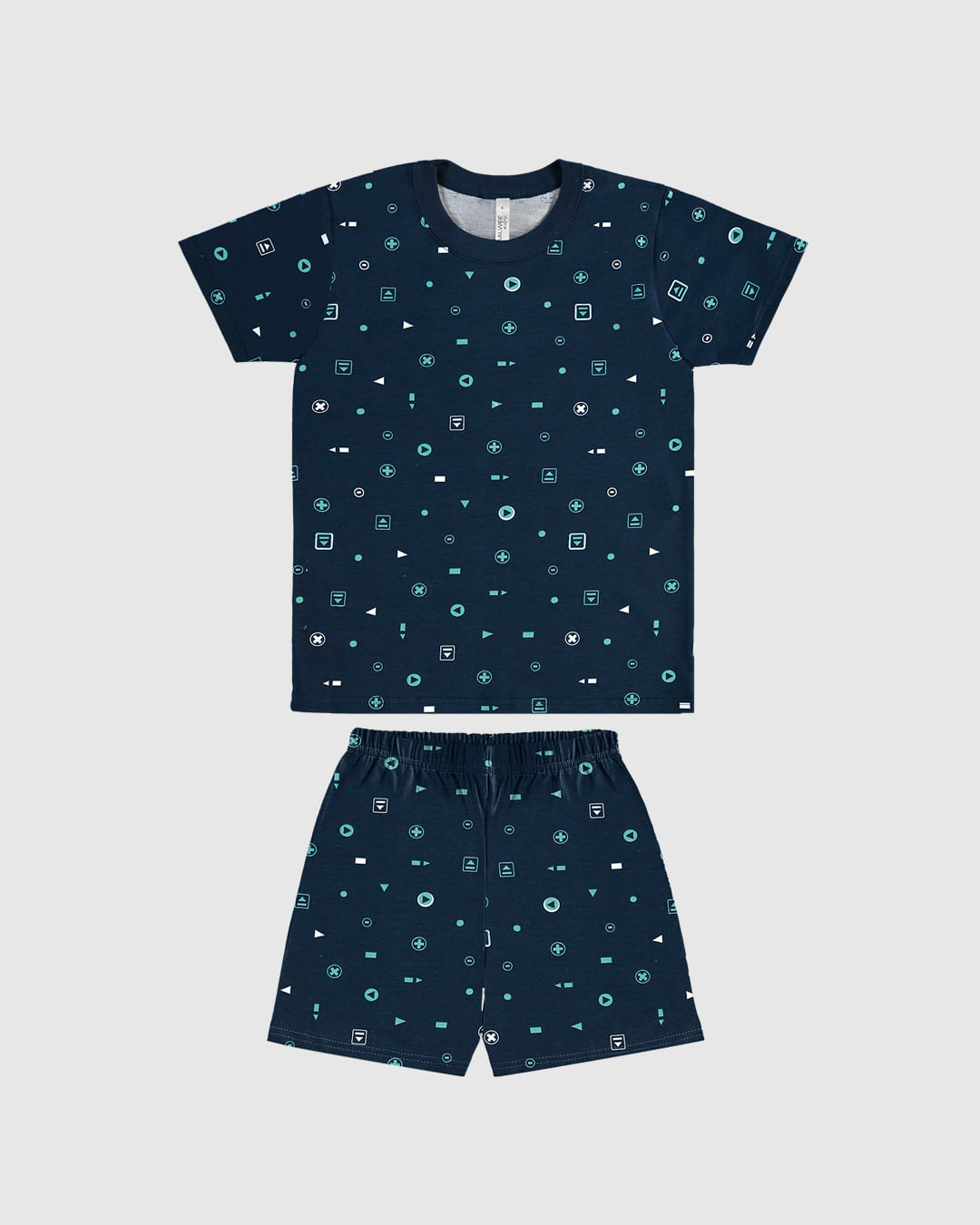 Pijama Infantil Menino Manga Curta Estampa Que Brilha No Escuro Malwee Kids - Imagem 8