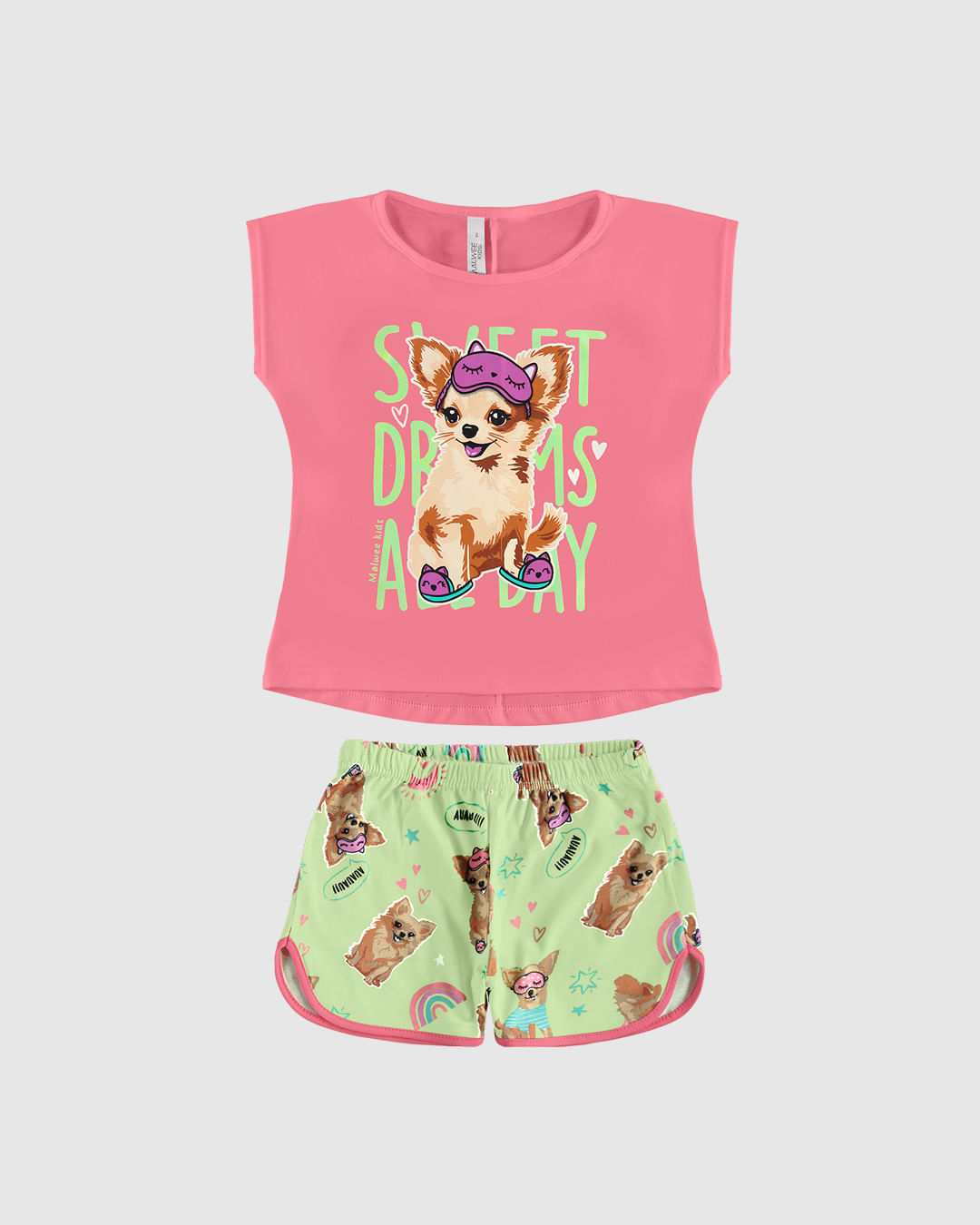 Pijama Infantil Menina Sweet Dreams All Day Em Algodão Malwee Kids - Imagem 14