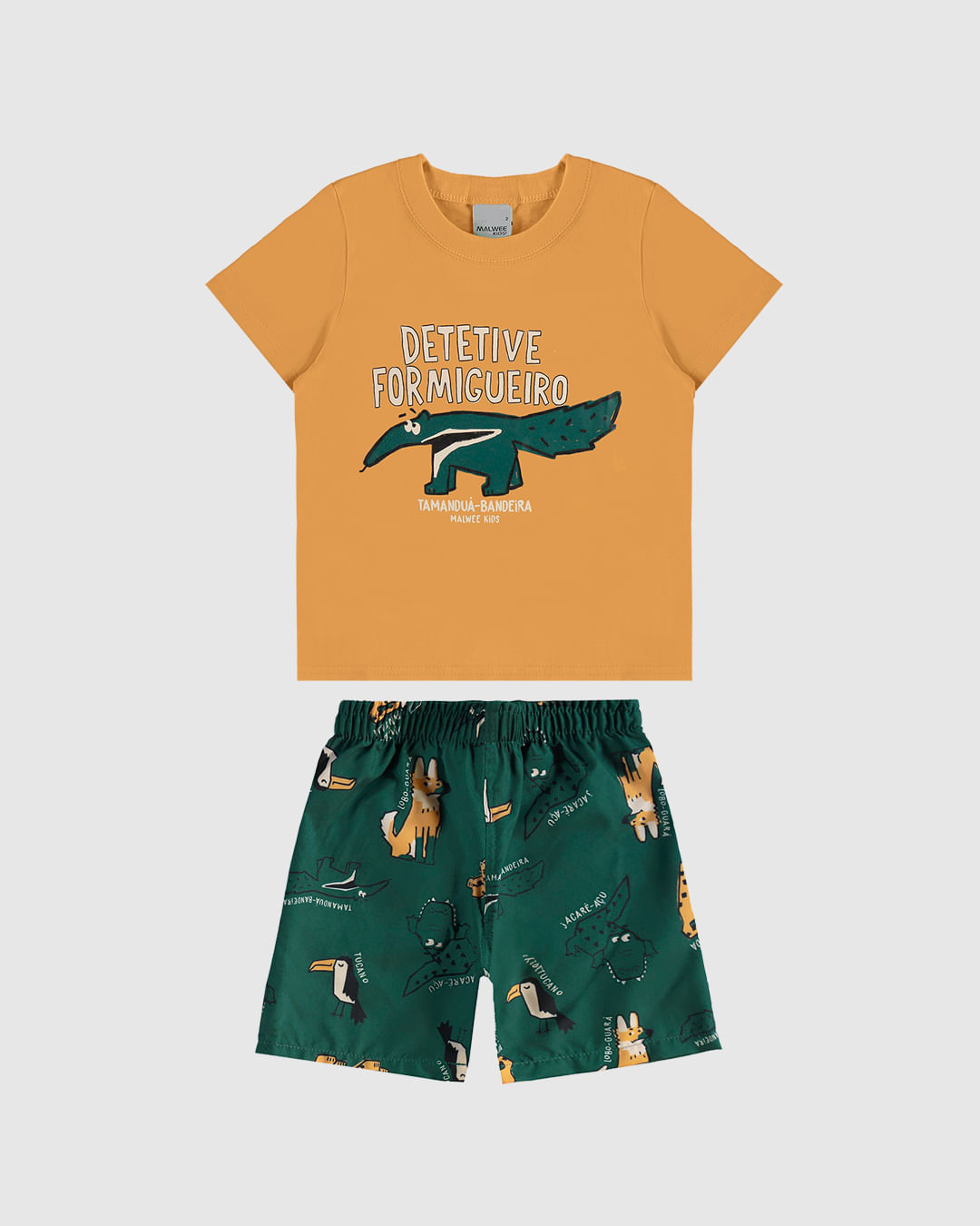 Conjunto Infantil Menino Camiseta Detetive Formigueiro Malwee Kids - Imagem 4