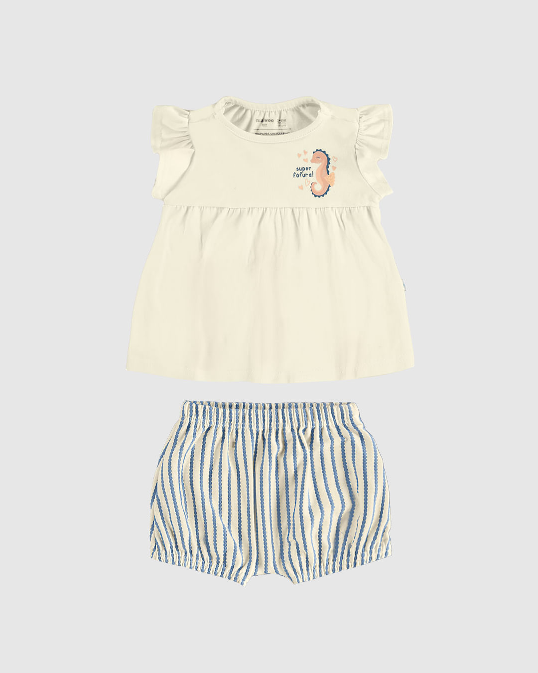 Conjunto Infantil Menina Super Fofura! Com Shorts Balonê Malwee Kids - Imagem 6