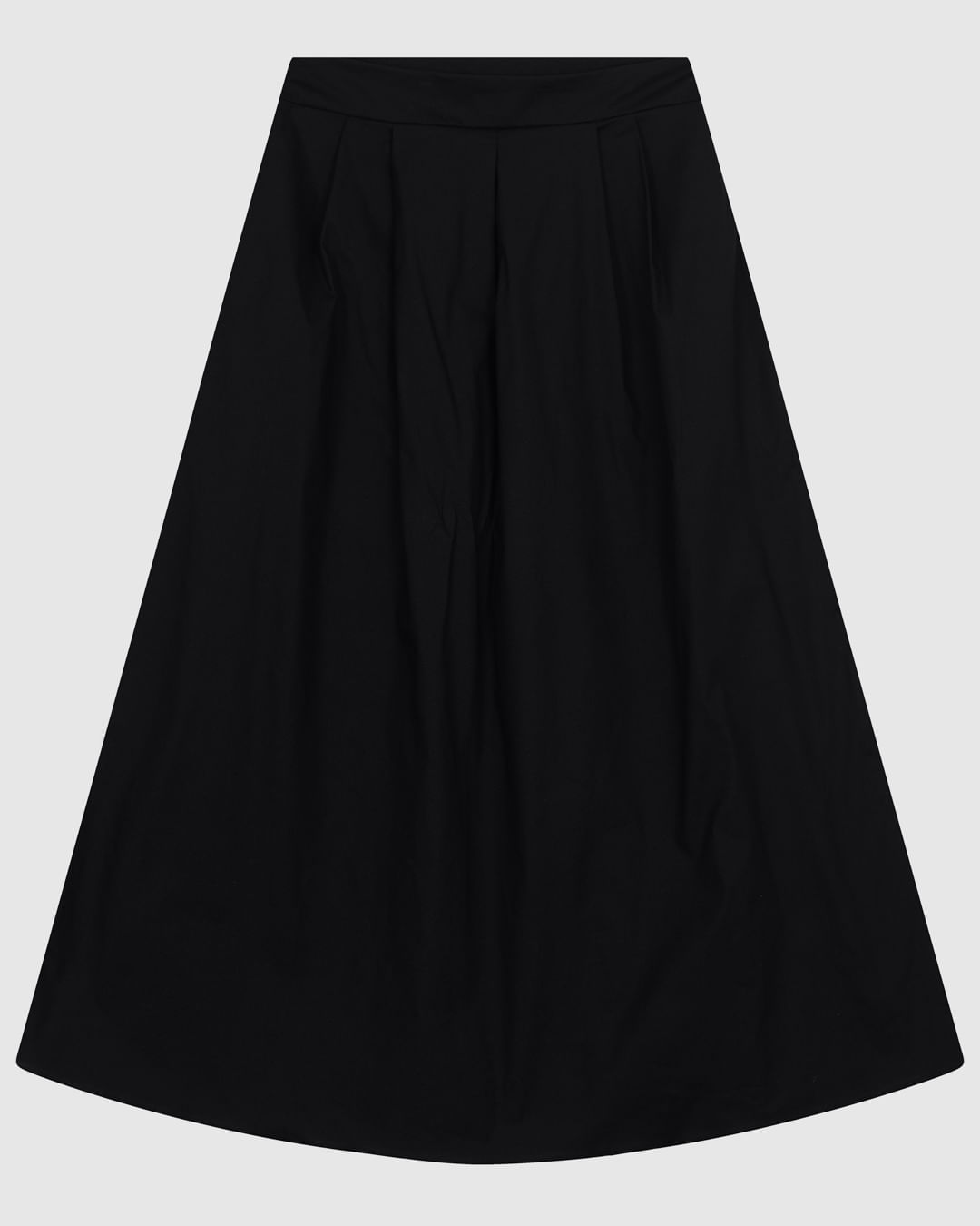 Saia Midi Feminina Pregas Bolso Funcional Em Algodão Stretch - ENFIM - Imagem 5