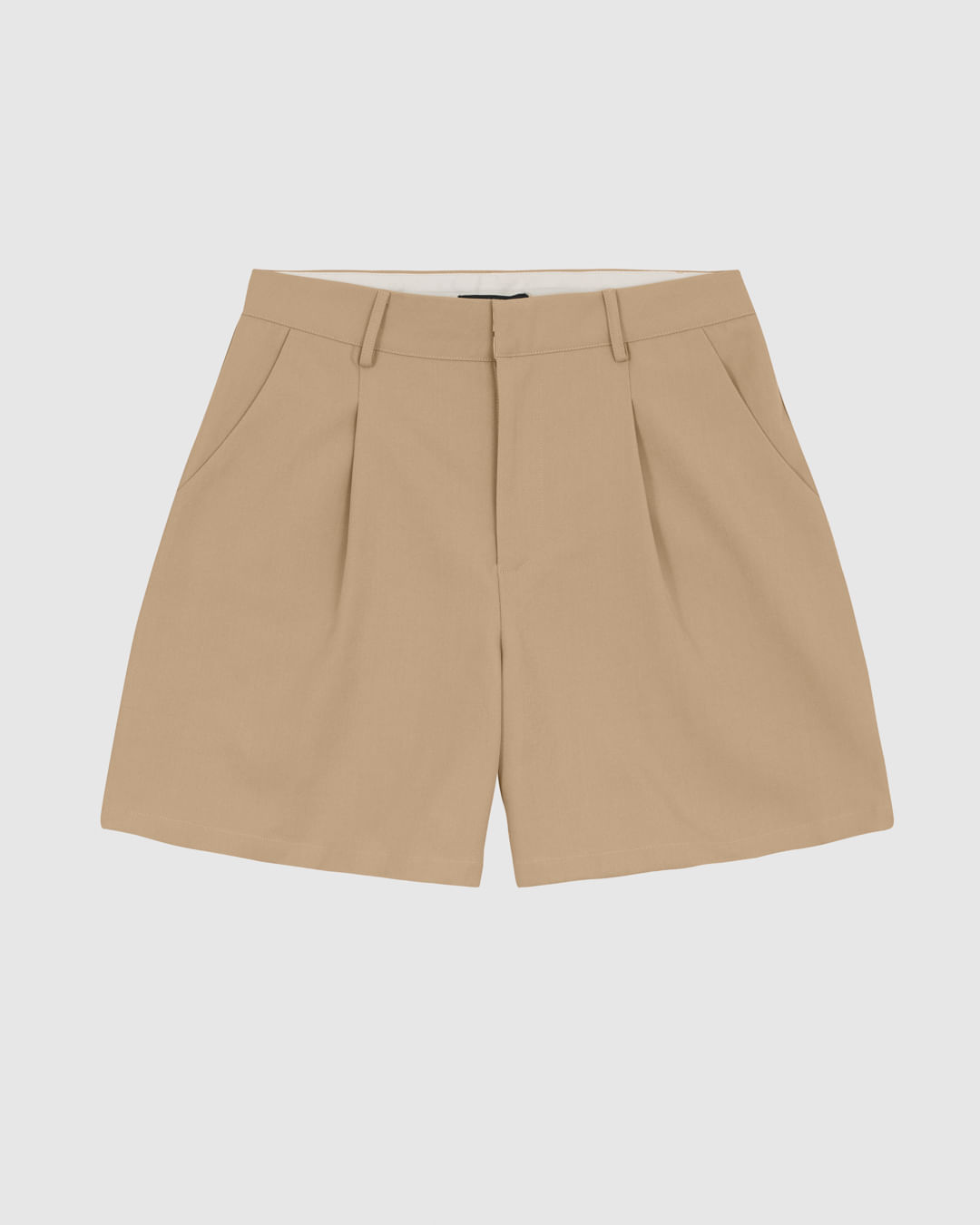 Shorts Feminino Pregas Abertura Zíper Em Tecido Alfaiataria - ENFIM - Imagem 5