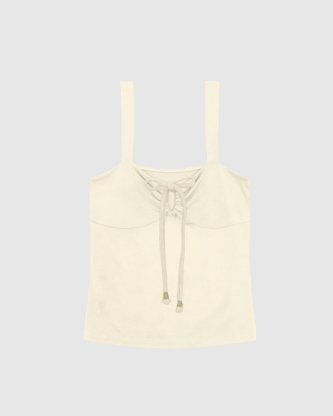 Regata Justa Feminina Decote Detalhe Ponteira Em Viscose Stretch - ENFIM - Imagem 2