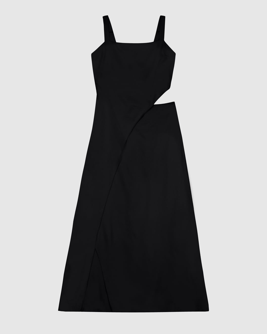 Vestido Midi Feminino Evasê Detalhe Cut Out Em Crepe De Viscose - ENFIM - Imagem 5
