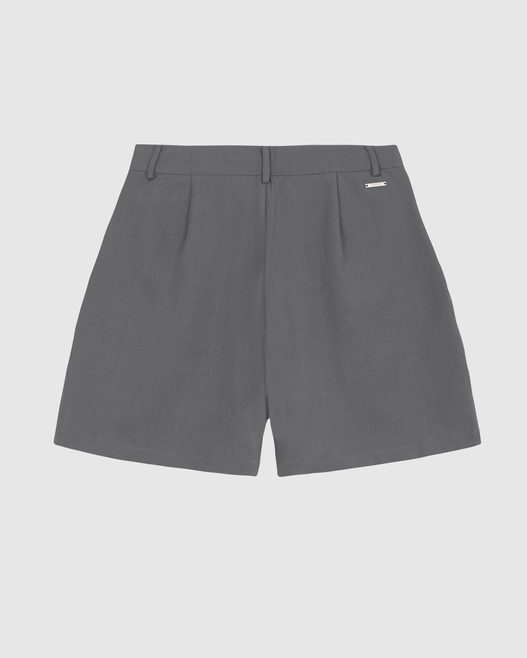 Shorts Feminino Pregas Abertura Zíper Em Tecido Alfaiataria - ENFIM - Imagem 3