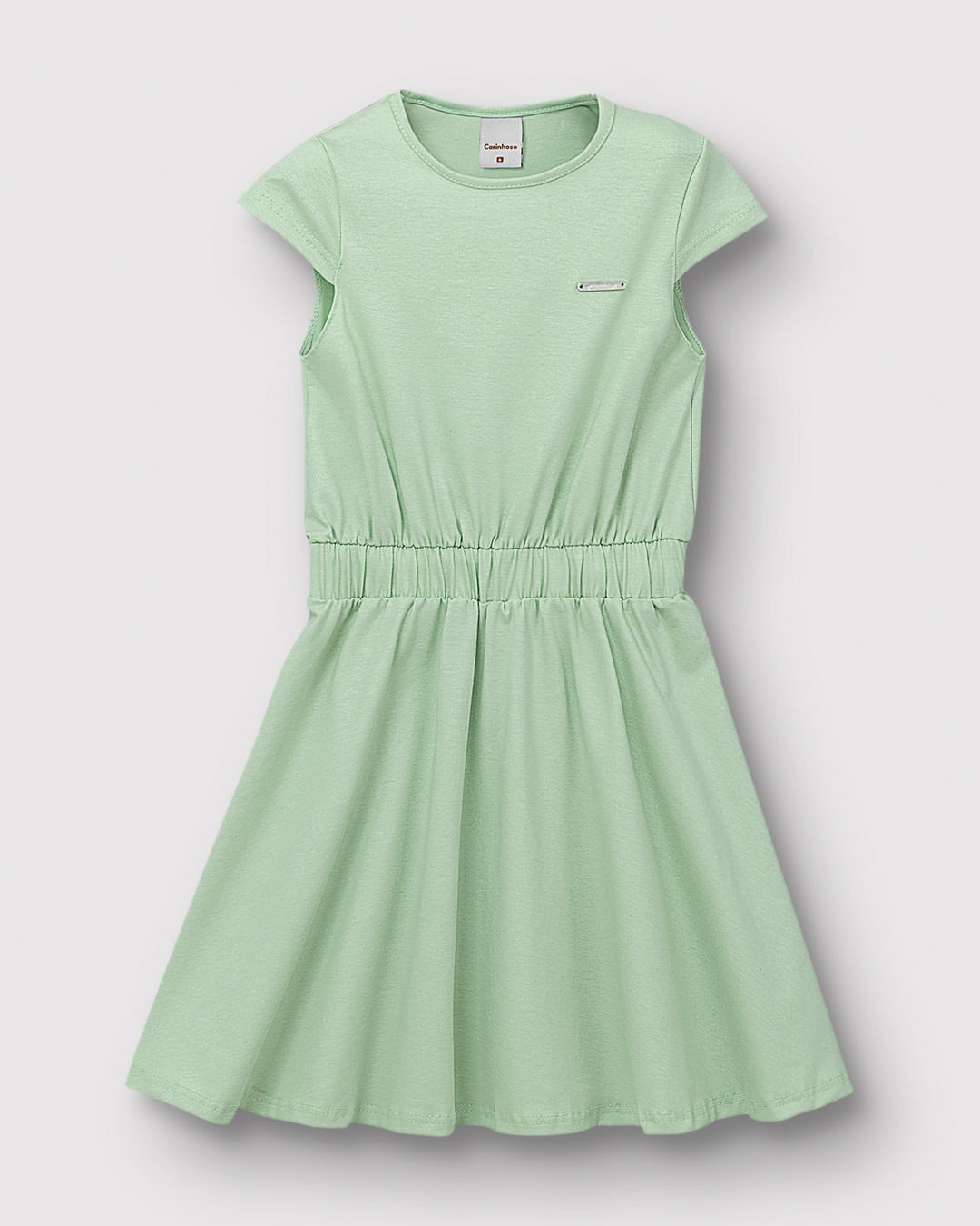 Vestido Menina Rodado Cintura Com Elástico Em Algodão Glitter - Carinhoso - Imagem 13