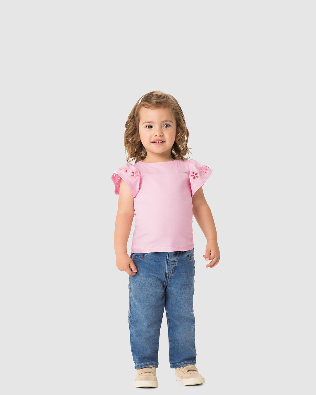 Calça Unissex Relaxed Fit Em Jeans Com Elastano - Carinhoso