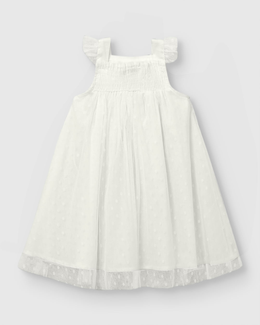 Vestido Menina Amplo Detalhe Aplique Flores Em Tule - Carinhoso - Imagem 8