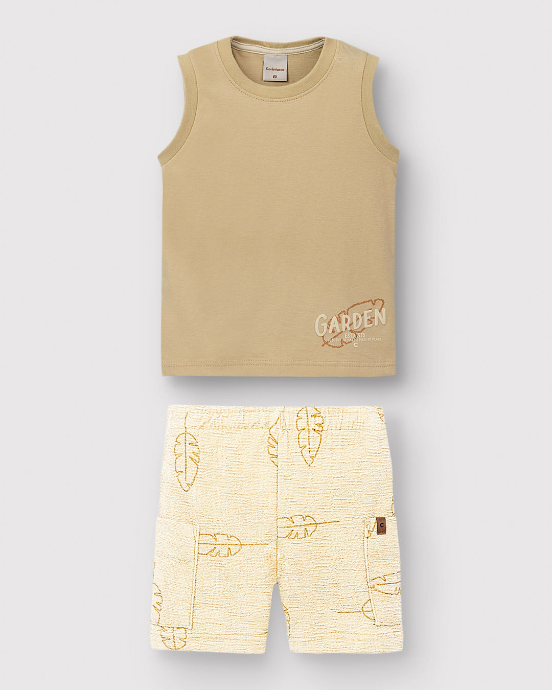 Conjunto Menino Regata Garden Estampa HD Em Algodão - Carinhoso - Imagem 11