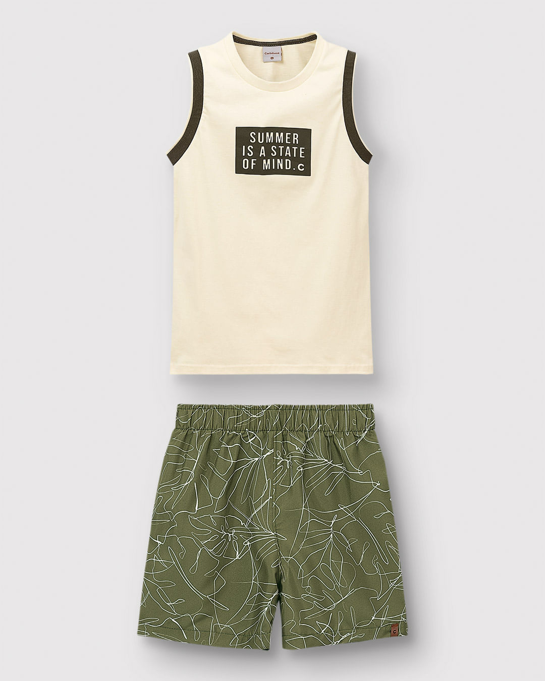 Conjunto Menino Regata Summer Is A State Of Mind Em Algodão - Carinhoso - Imagem 2