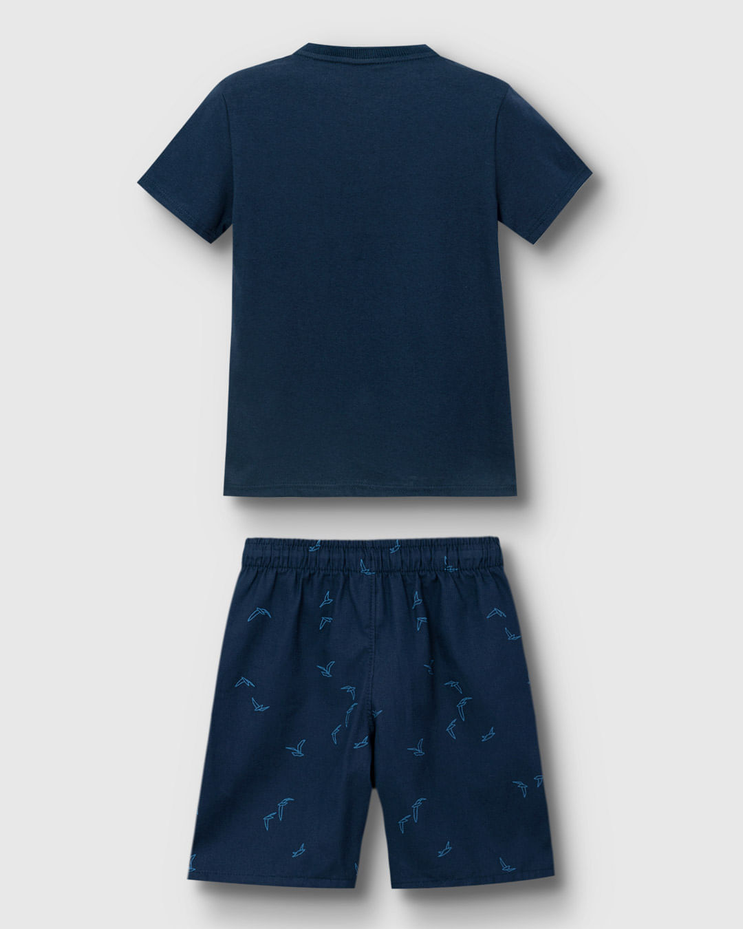 Conjunto Menino Camiseta Peitilho E Bermuda Estampada Em Algodão - Carinhoso - Imagem 5