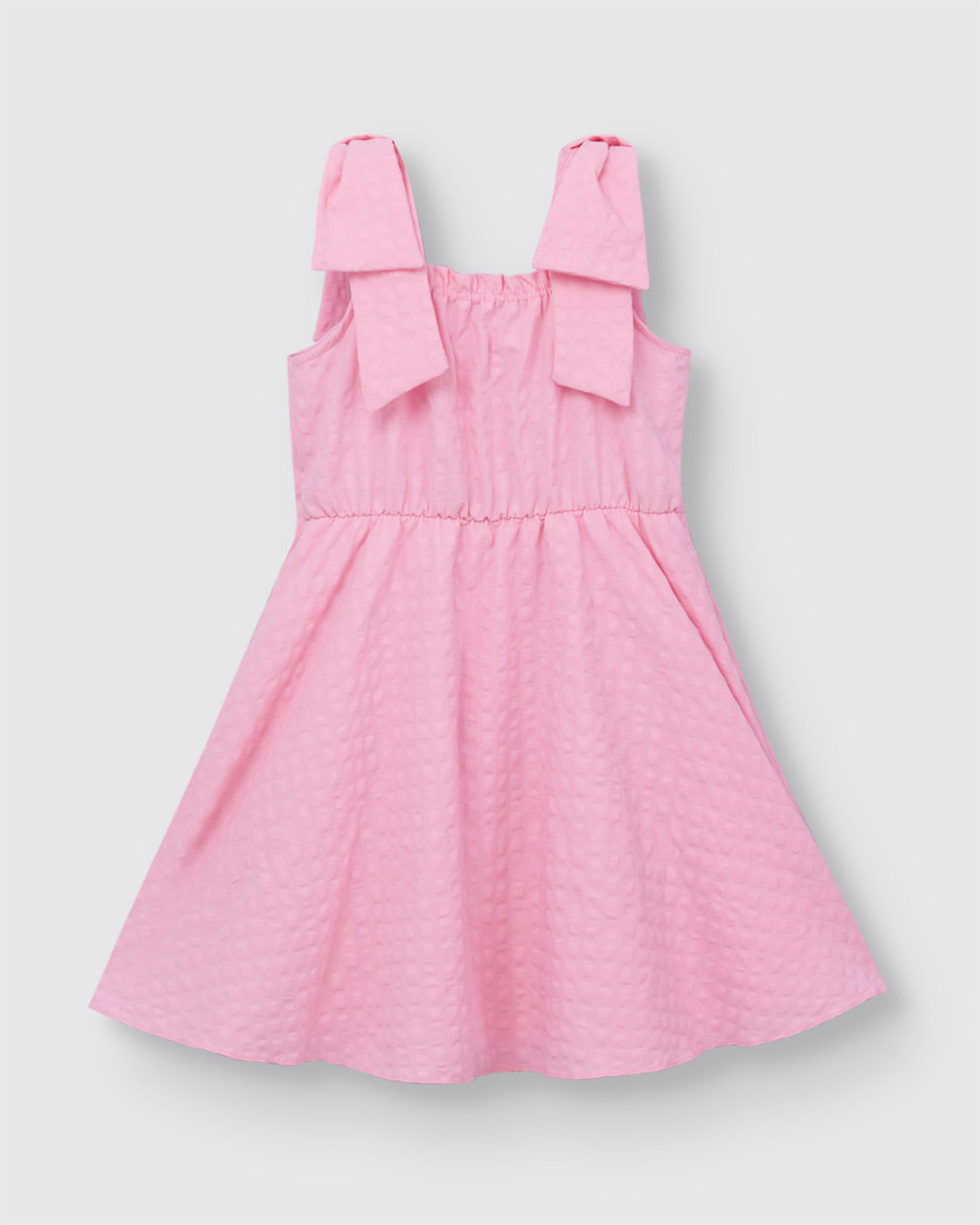 Vestido Menina Rodado Alça Aplique De Strass Em Algodão Enrugado - Carinhoso - Imagem 17