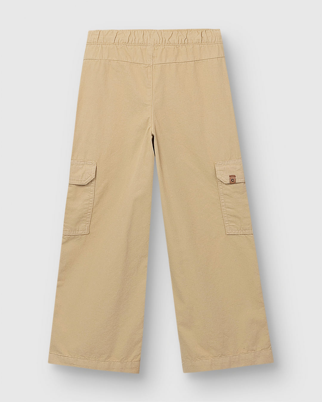 Calça Menina Wide Leg Bolso Cargo Em Sarja 100% Algodão - Carinhoso - Imagem 21