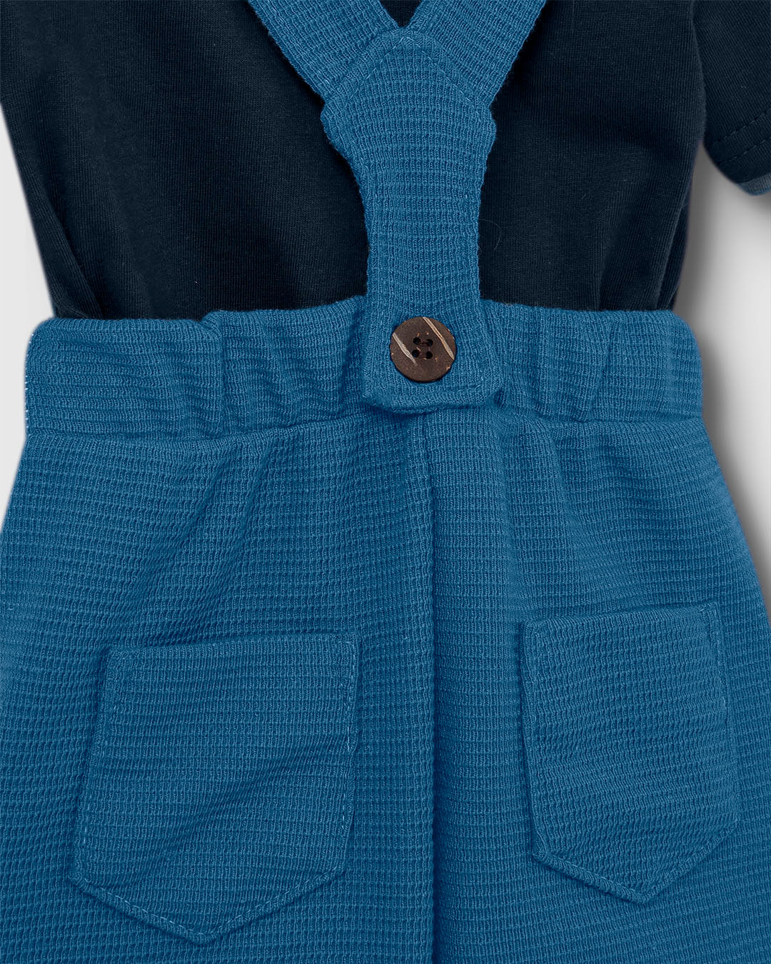 Conjunto Bebê Menino Camisa Polo E Bermuda Com Suspensório - Carinhoso - Imagem 6