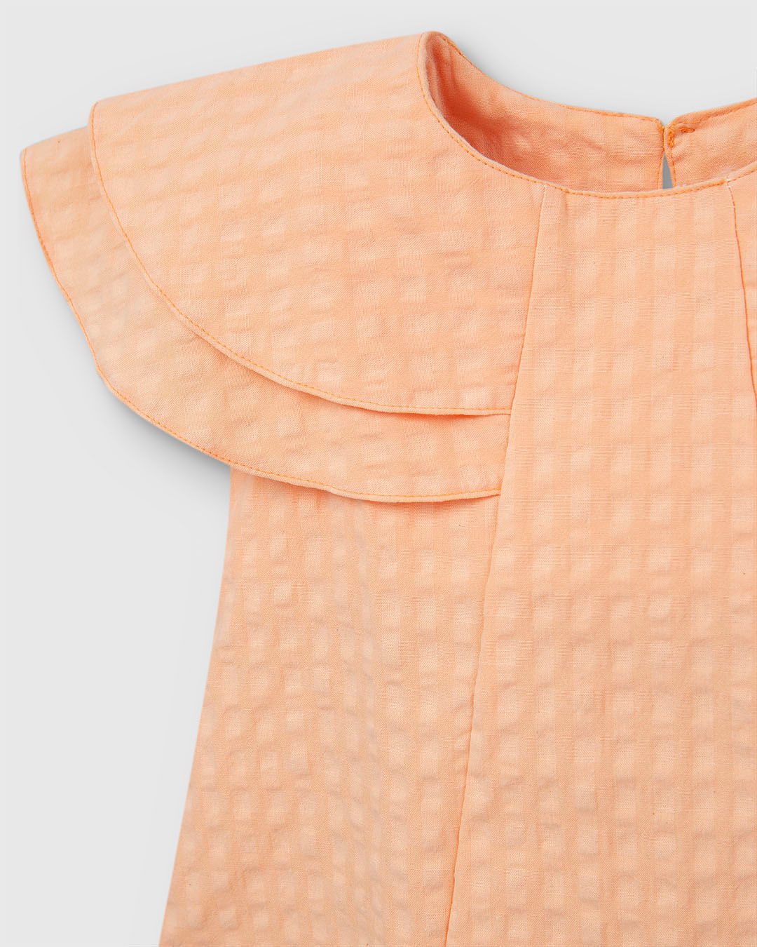 Conjunto Menina Blusa Manga Godê Babado E Shorts - Carinhoso - Imagem 3