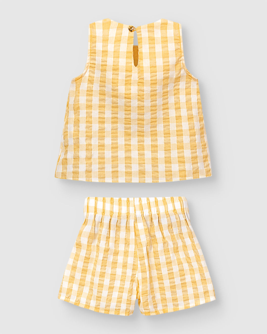 Conjunto Menina Xadrez Regata Gola Laço E Shorts - Carinhoso - Imagem 18