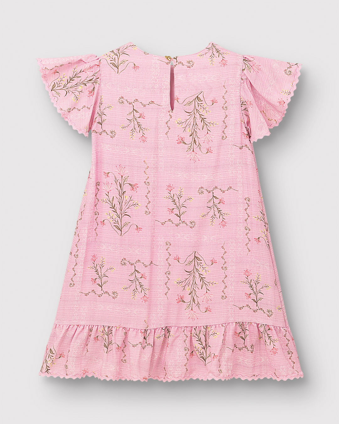 Vestido Menina Amplo Estampa Floral Em Viscose Lurex - Carinhoso - Imagem 18