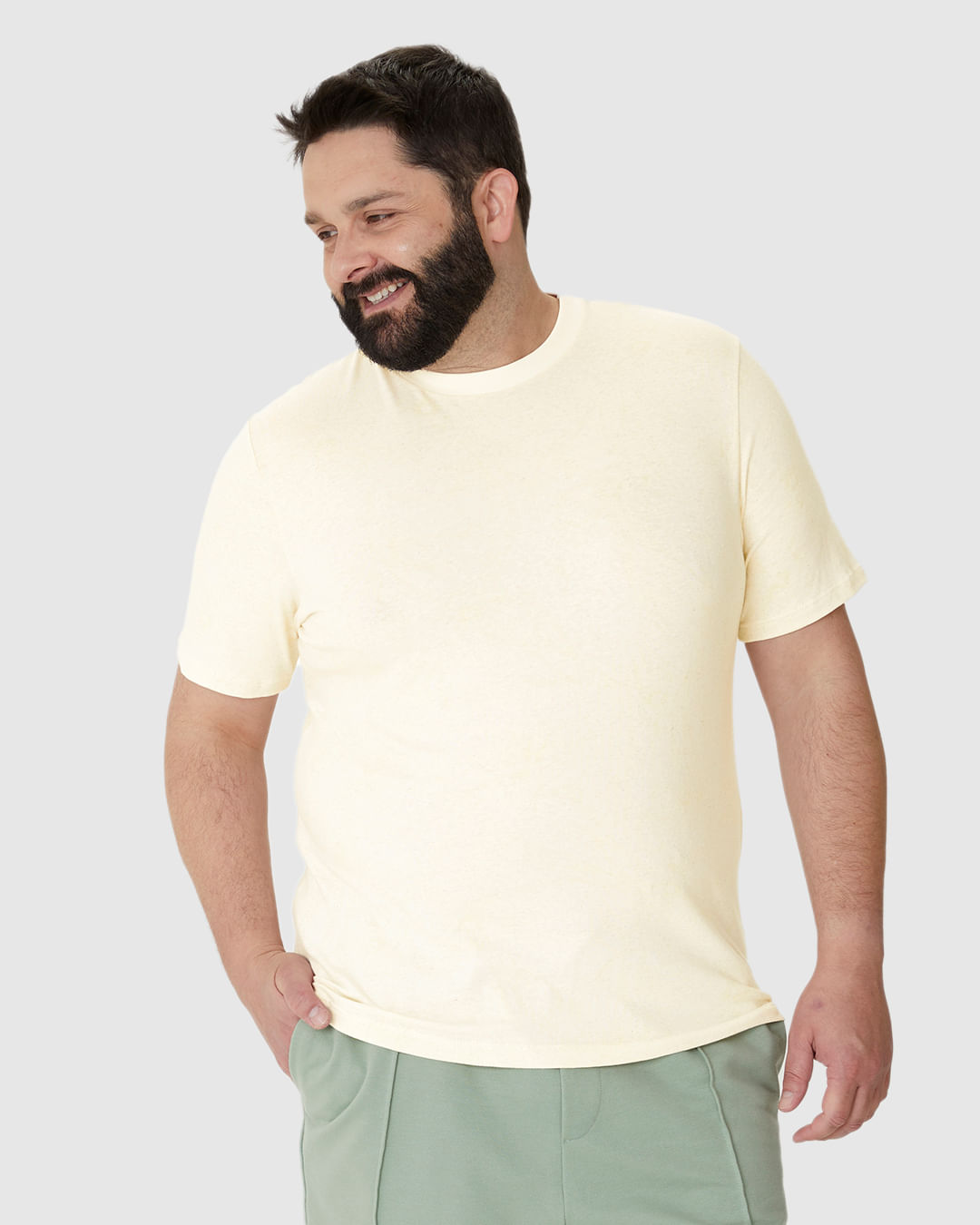 Camiseta Masculina Plus Size Estampa Floral Em Malha Linho - Imagem 6