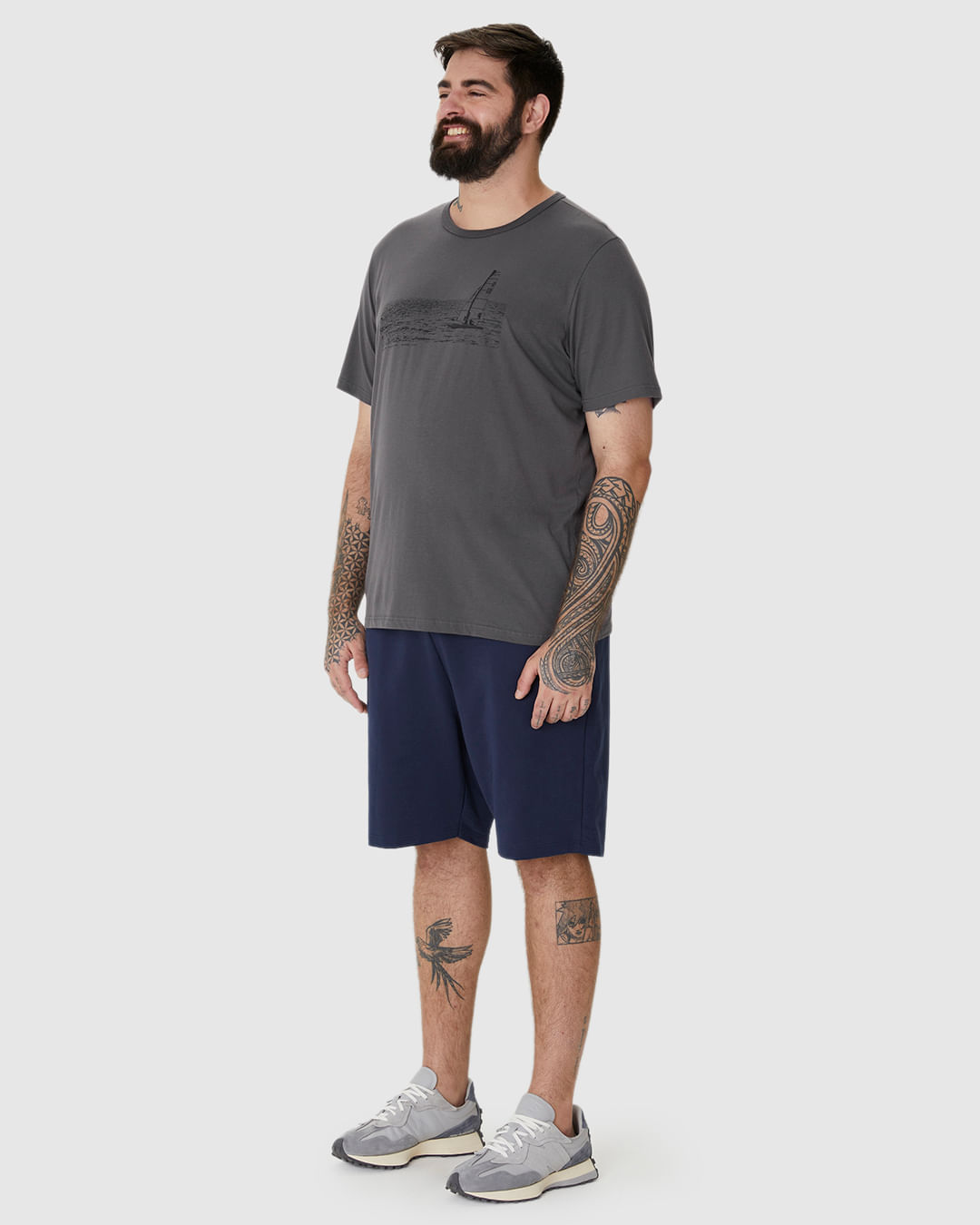 Camiseta Masculina Plus Size Tropical Collection Em Algodão - Imagem 2