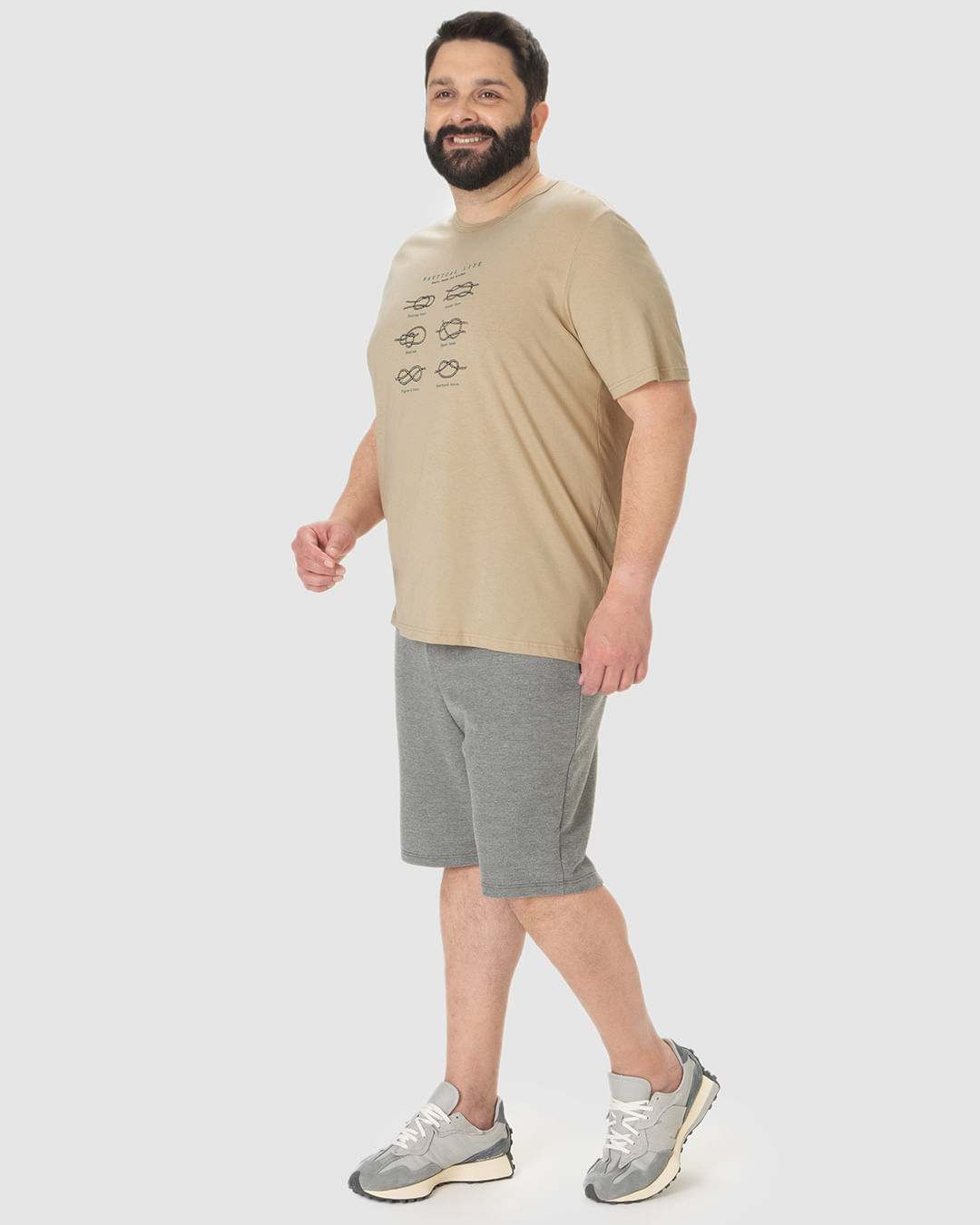 Camiseta Masculina Plus Size Nautical Life Em Algodão - Imagem 17