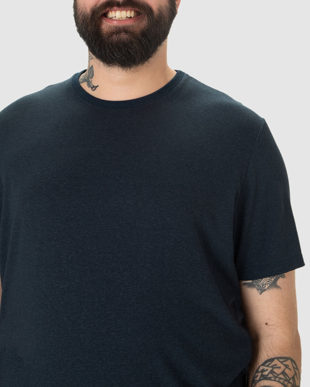 Camiseta Movimento Masculina Plus Size Decote Redondo Em Malha Anti Odor - Imagem 15