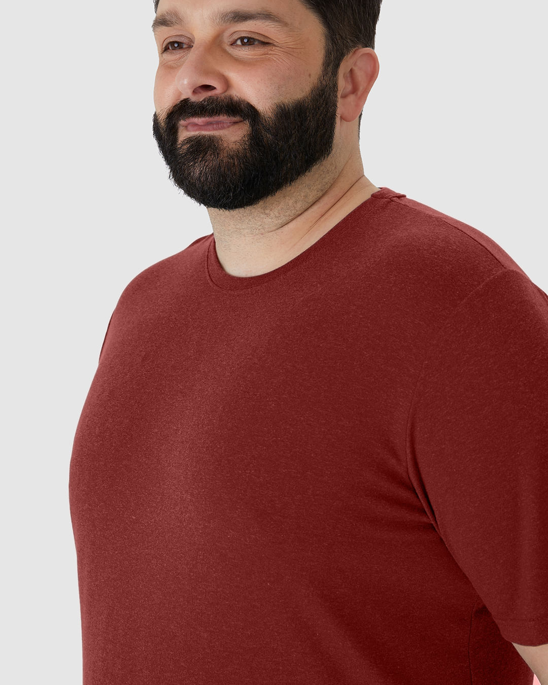 Camiseta Movimento Masculina Plus Size Decote Redondo Em Malha Anti Odor - Imagem 3