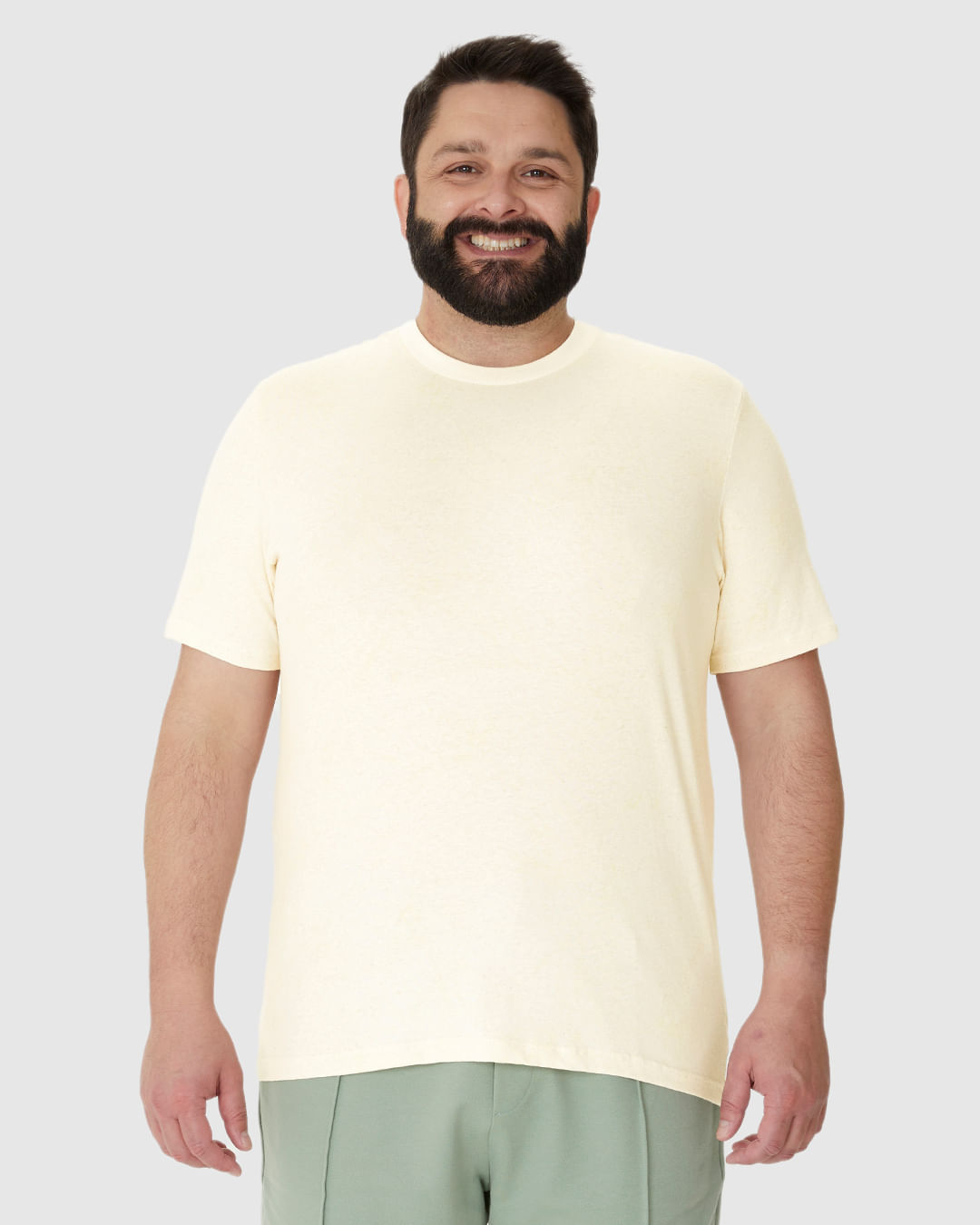 Camiseta Masculina Plus Size Estampa Floral Em Malha Linho - Imagem 19