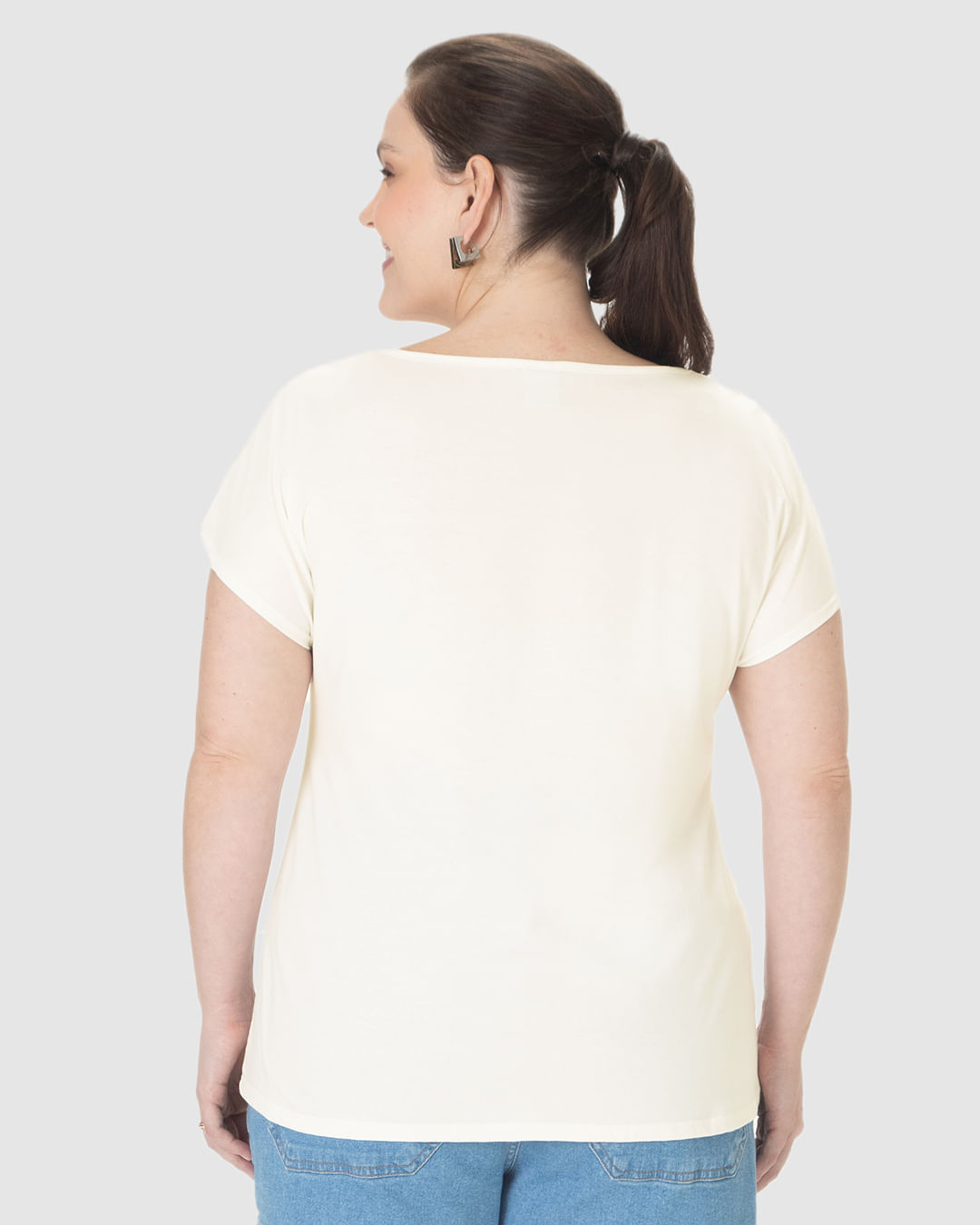 Blusa Feminina Plus Size Golden Pear, Stay Fresh, Stay Sweet Em Algodão - Imagem 10