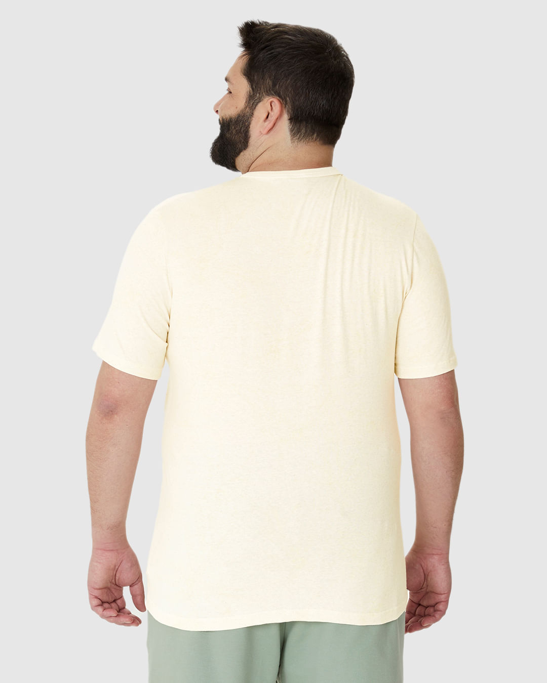 Camiseta Masculina Plus Size Estampa Floral Em Malha Linho - Imagem 10