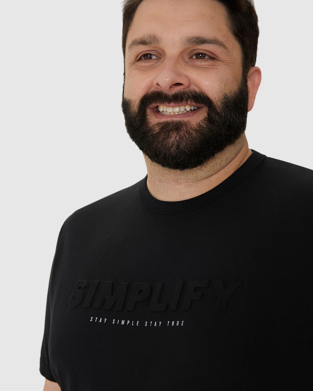 Camiseta Masculina Plus Size Estampa Alto Relevo Simplify Em Algodão - Imagem 23
