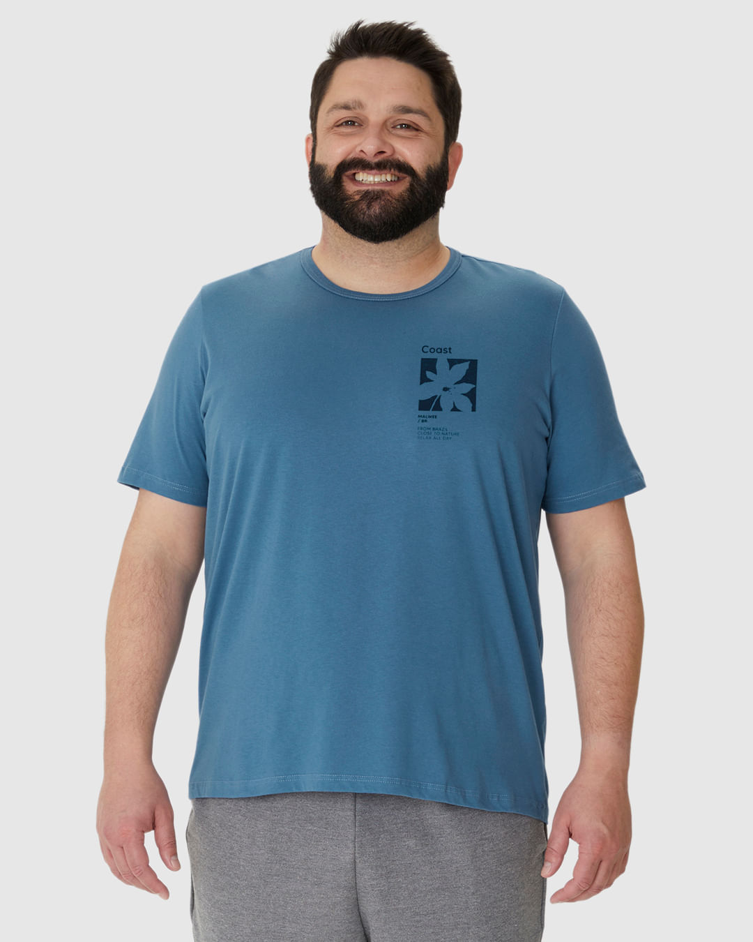 Camiseta Masculina Plus Size Close To Nature Relax All Day Em Algodão - Imagem 9