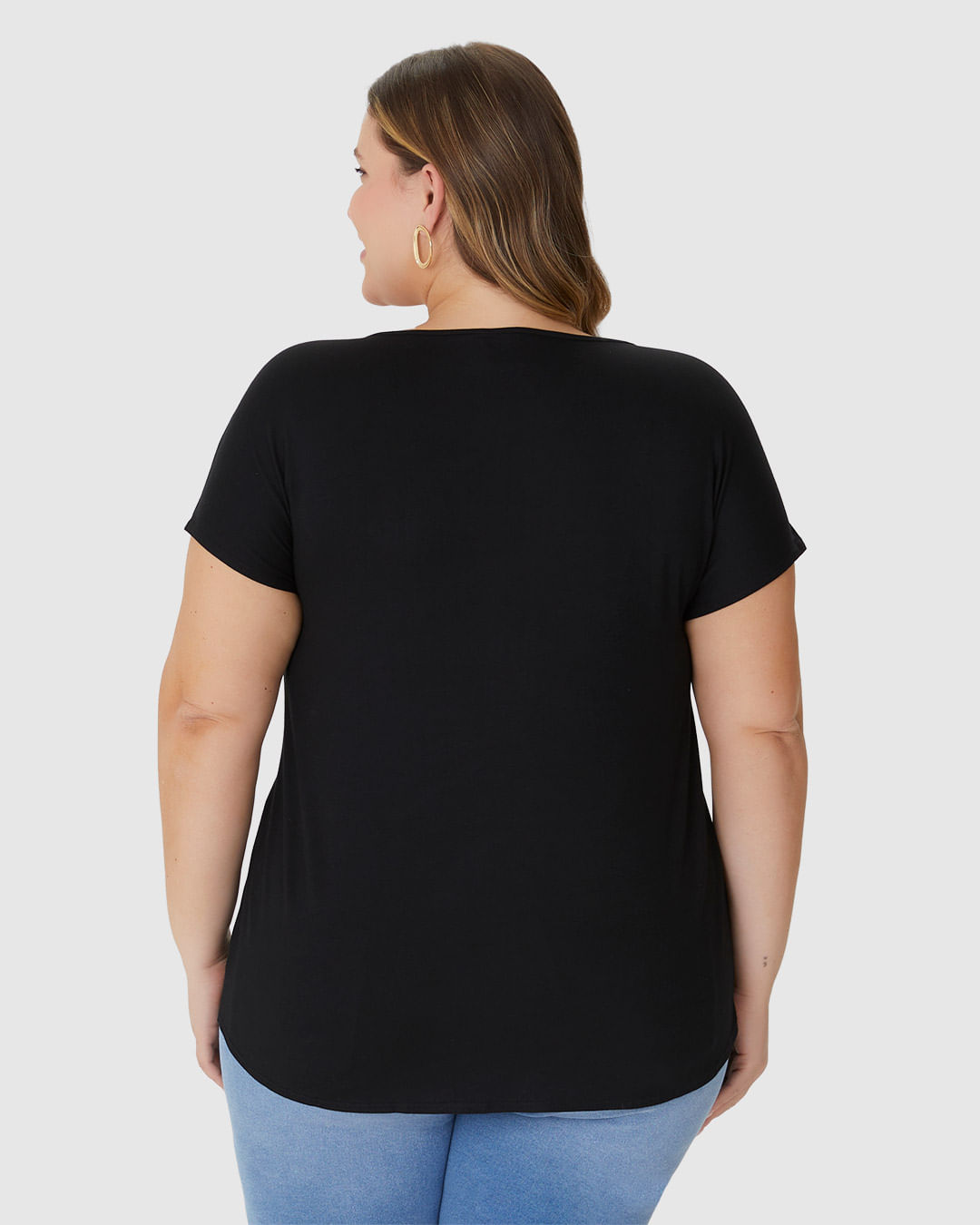 Camiseta Feminina Plus Size Mullet La Femme Parisienne Em Viscose Stretch - Imagem 10