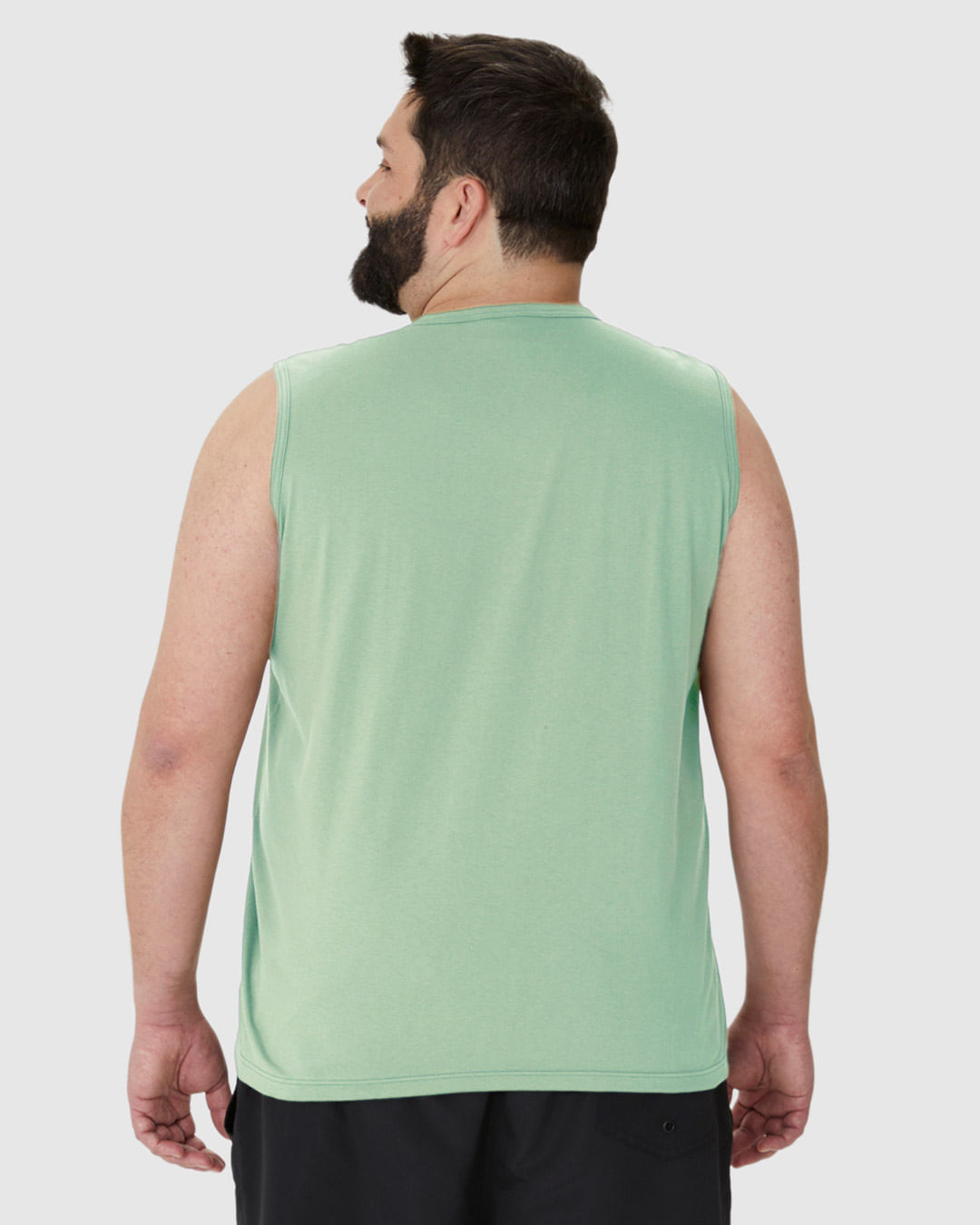 Regata Masculina Plus Size Coastal Shapes Em Algodão - Imagem 5