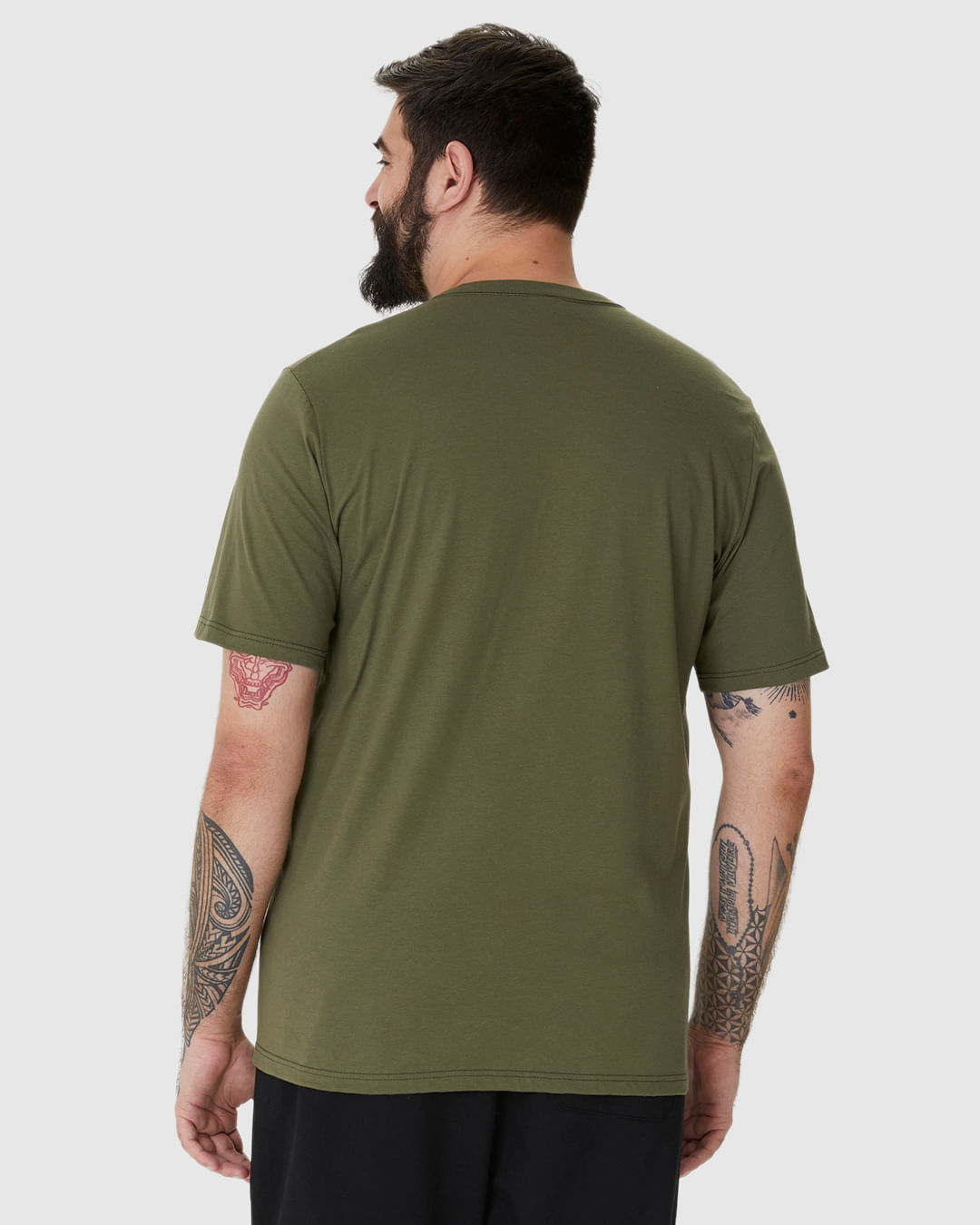 Camiseta Masculina Plus Size Estampa Alto Relevo Simplify Em Algodão - Imagem 5