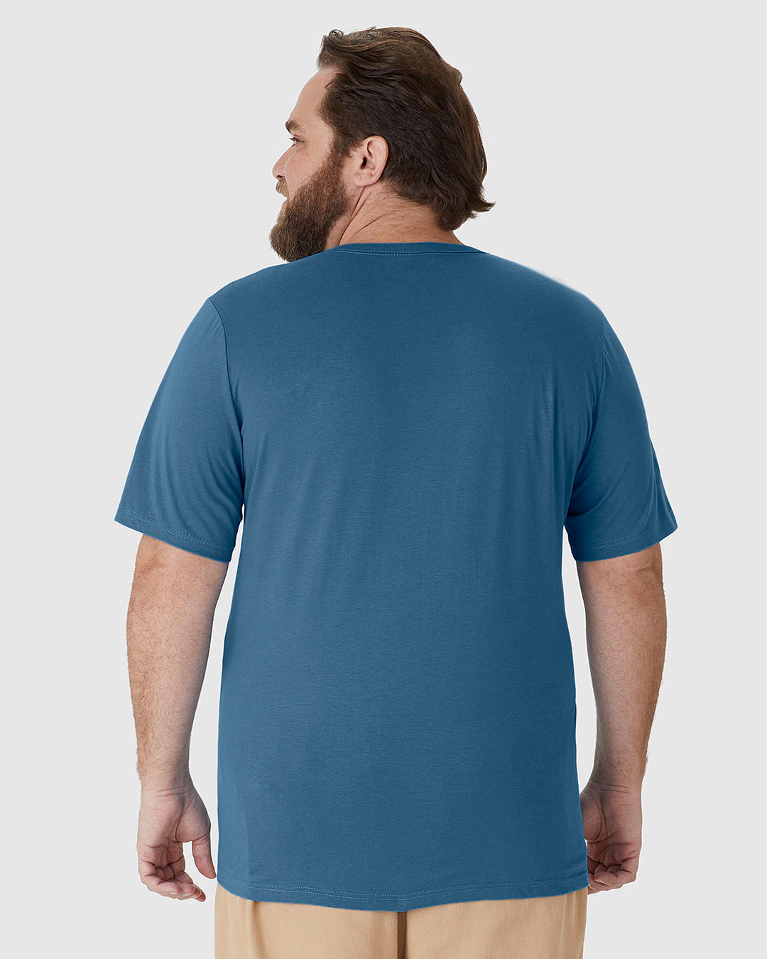 Camiseta Masculina Plus Size Estampa Alto Relevo Simplify Em Algodão - Imagem 25