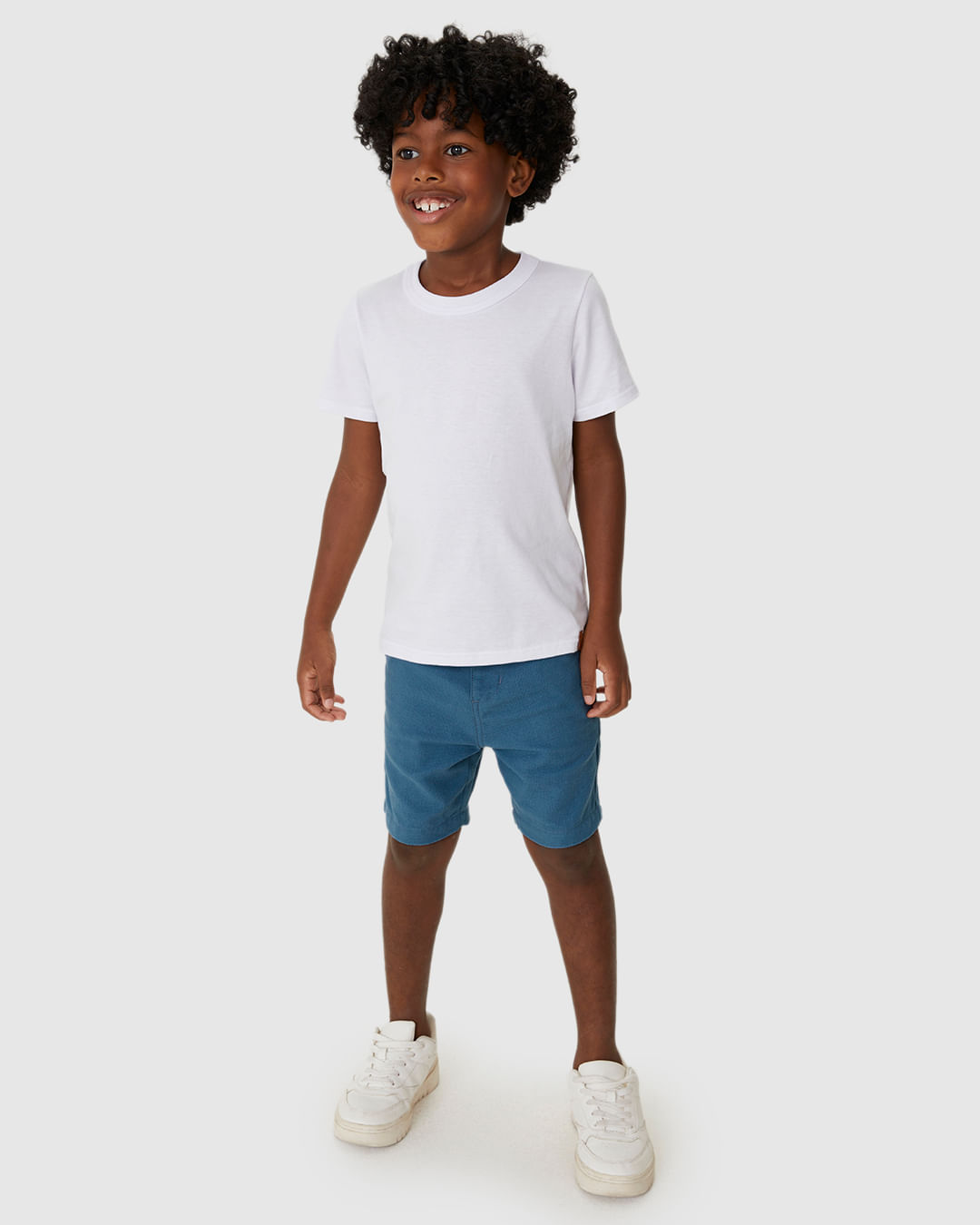 Bermuda Infantil Menino Chino Cadarço Funcional Em Linho Malwee Kids - Imagem 13