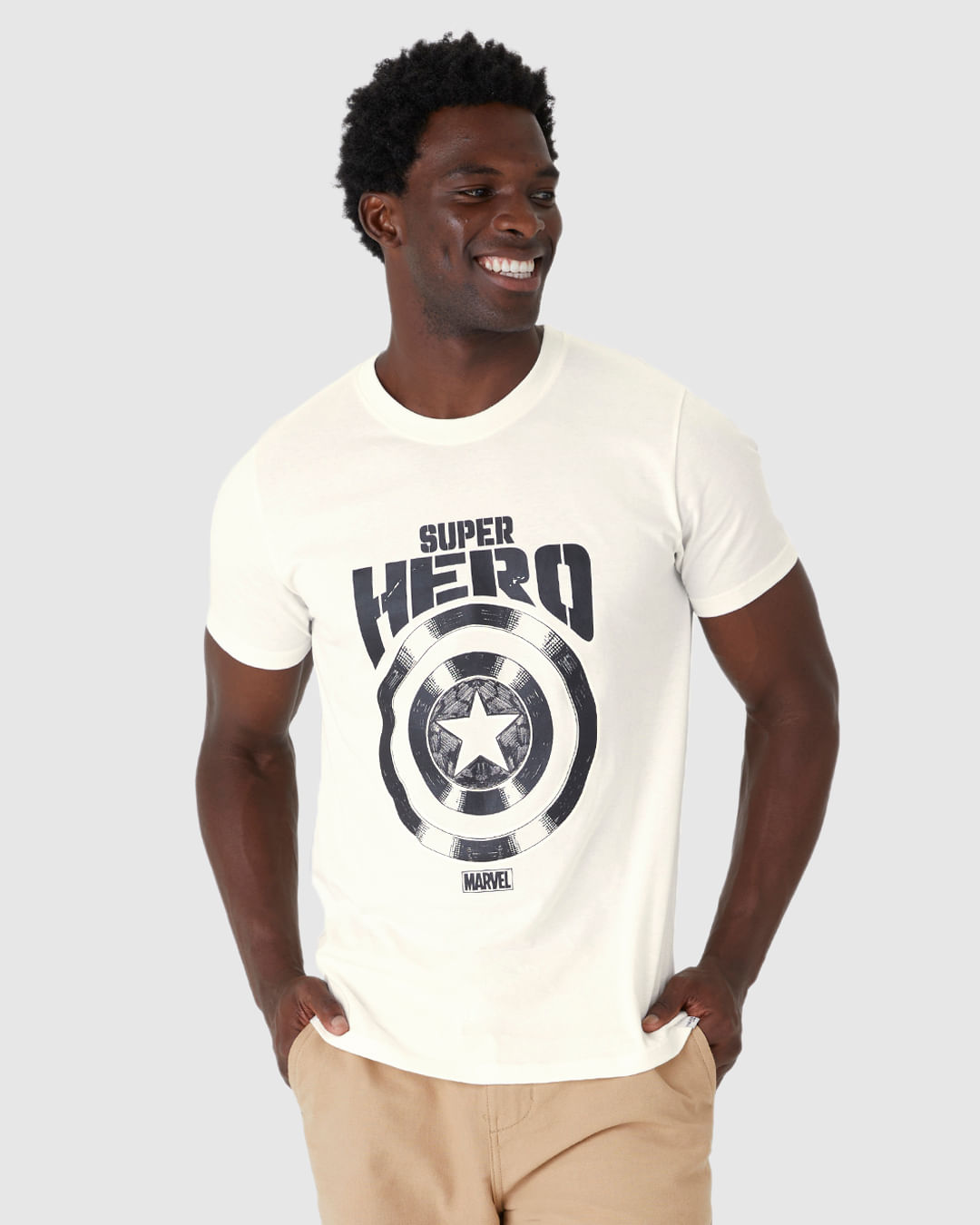 Camiseta Masculina Avengers Super Hero Em Algodão