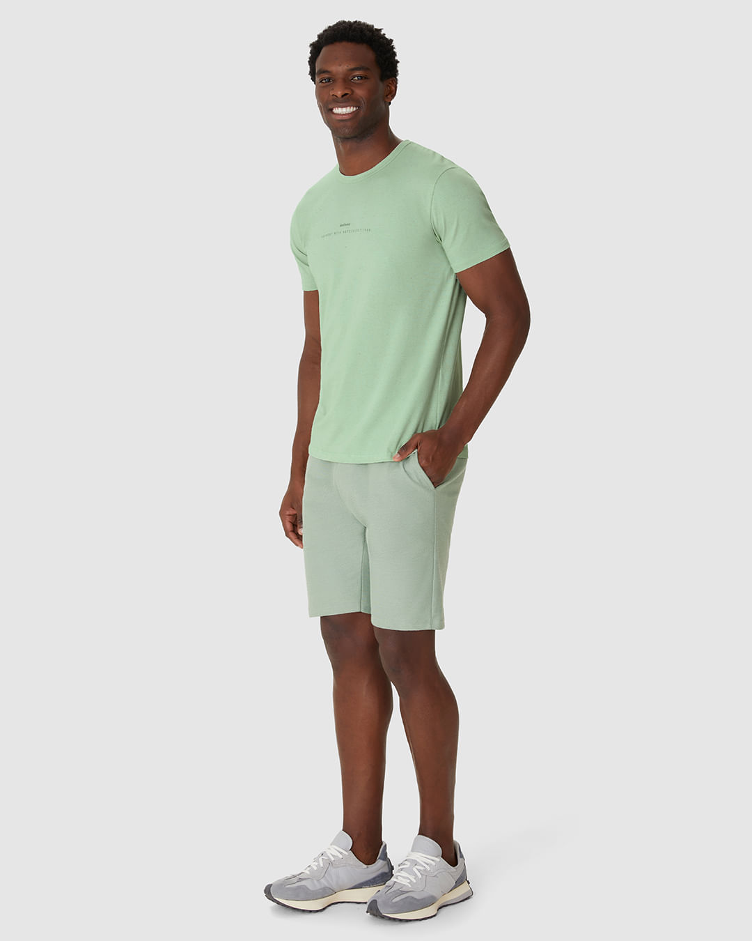 Camiseta Masculina Estampa Frontal E Costas Em Malha Linho - Imagem 8