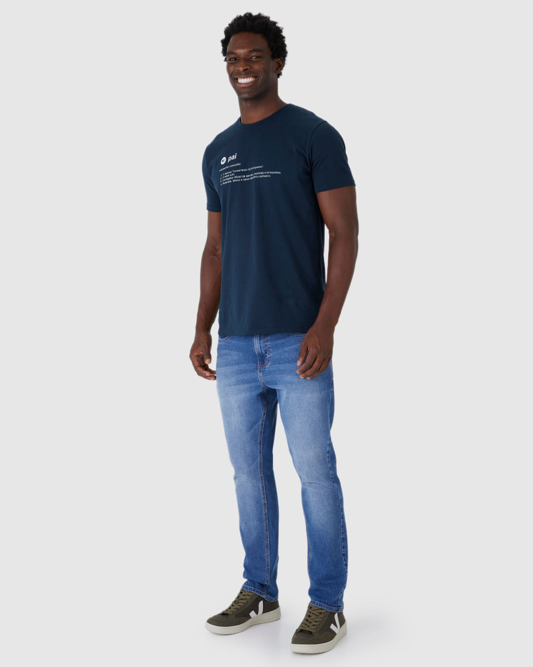 Camiseta Masculina Dicionário Palavra Pai Em Algodão - Imagem 12